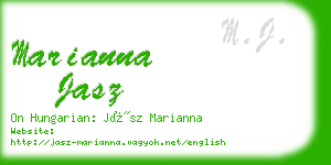 marianna jasz business card